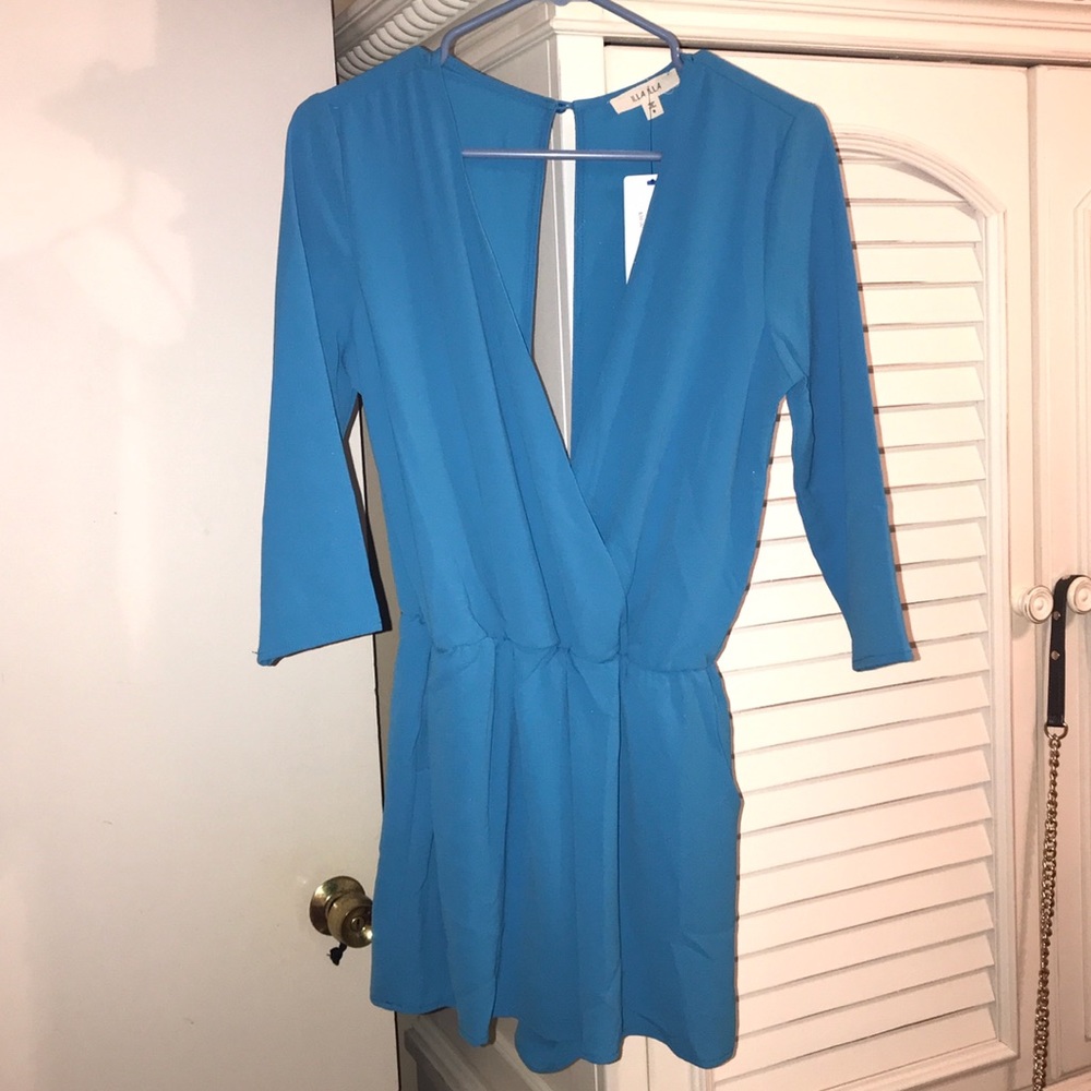 Blue Door Boutique Blue Romper